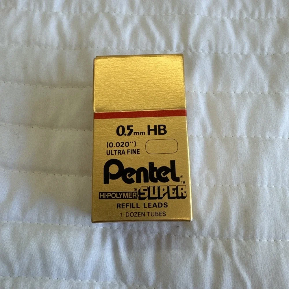 Vintage Pentel Hi-Polymer Super Refill Leads Lot 0.3mm 0.5mm 0.9mm HB H B 2H